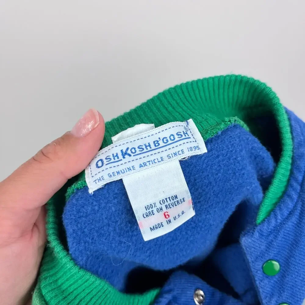 Vintage OshKosh B'gosh Blue Sweats Pullover 6 USA